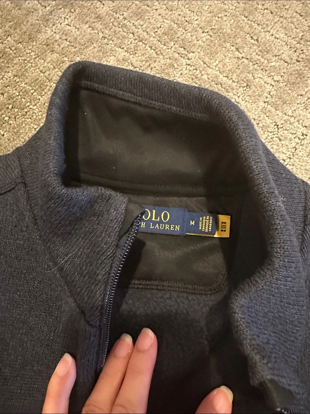 Polo by Ralph Lauren Navy Vest with Red Pony Logo Mens M